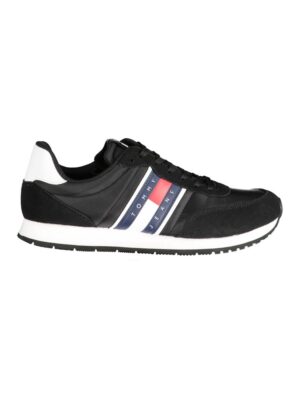 Tommy Hilfiger Black Polyester Sneaker