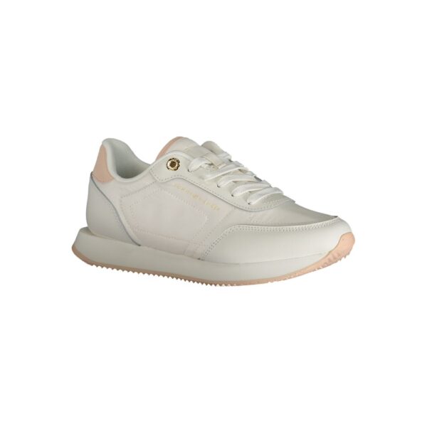Tommy Hilfiger White Polyester Sneaker - Image 2