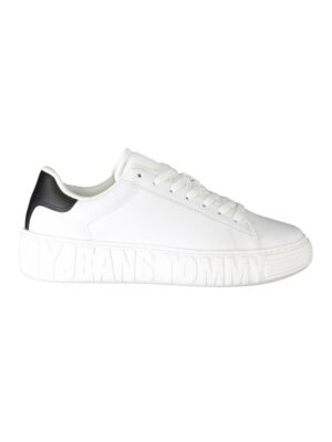 Tommy Hilfiger White Leather Men Sneaker