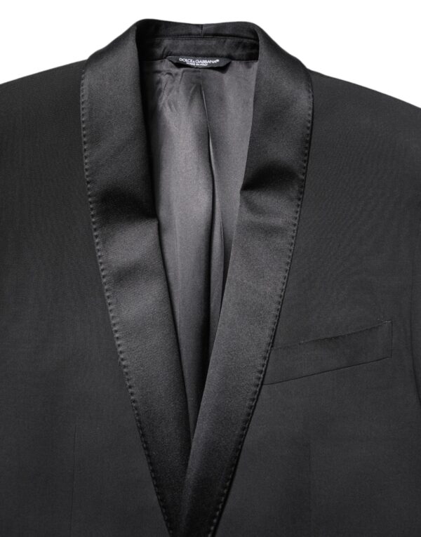 Dolce & Gabbana Black Single Breasted Men Coat MARTINI Blazer - Image 5