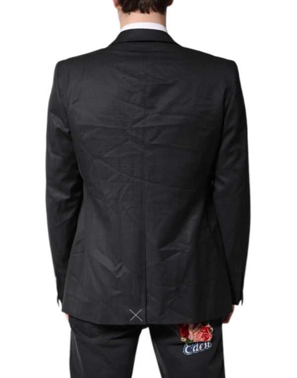 Dolce & Gabbana Black Single Breasted Men Coat MARTINI Blazer - Image 3