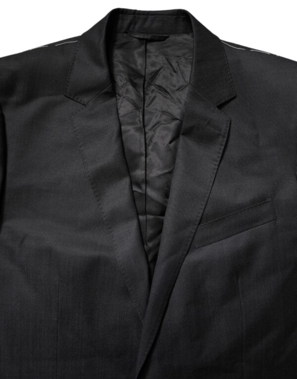 Dolce & Gabbana Black Single Breasted Men Coat MARTINI Blazer - Image 4