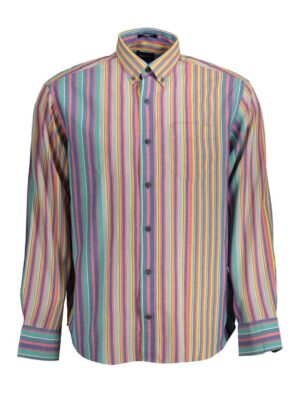 Gant Light Blue Cotton Men Shirt
