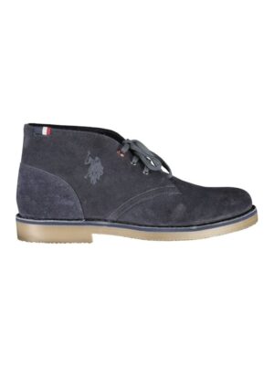 U.S. POLO ASSN. Blue Leather Men Ankle Boot