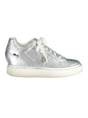 U.S. POLO ASSN. Silver Polyester Women Sneaker