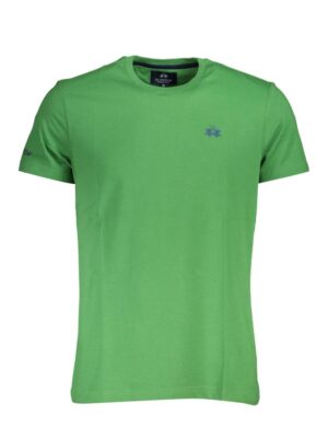 La Martina Green Cotton Men T-Shirt