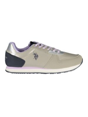 U.S. POLO ASSN. Silver Polyester Sneaker
