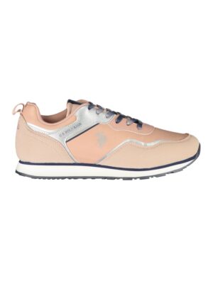 U.S. POLO ASSN. Pink Polyester Sneaker