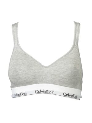 Calvin Klein Gray Cotton Women Bralette
