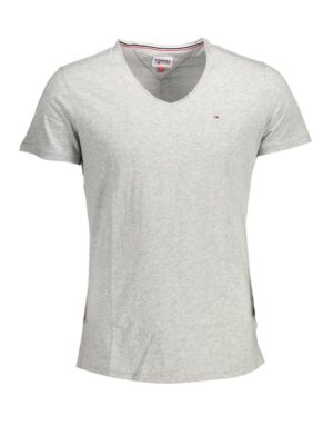 Tommy Hilfiger Gray Cotton Men T-Shirt