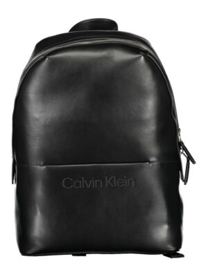 Calvin Klein Black Polyester Men Backpack