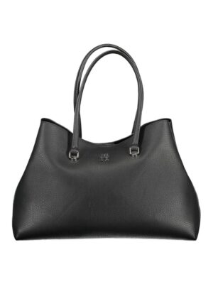 Tommy Hilfiger Black Polyester Women Handbag