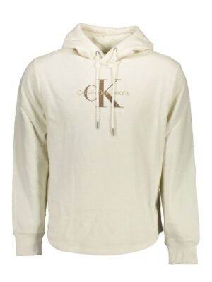 Calvin Klein White Cotton Men Sweater