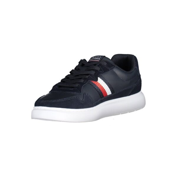Tommy Hilfiger Blue Leather Men Sneaker - Image 3