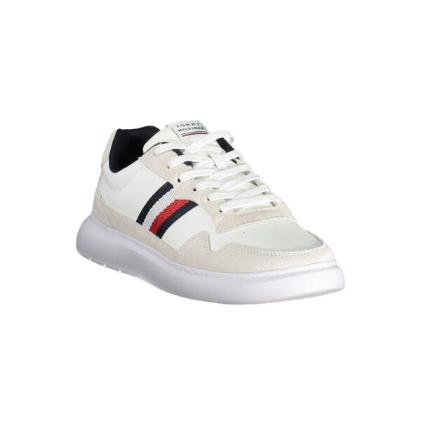 Tommy Hilfiger White Leather Men Sneaker - Image 2