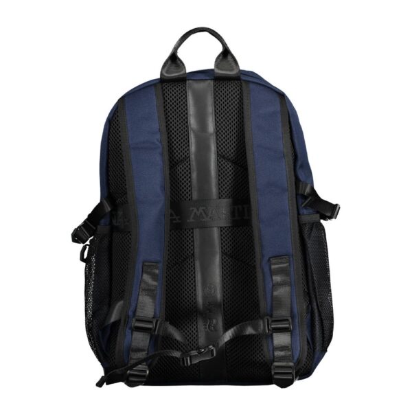 La Martina Blue Polyester Men Backpack - Image 2