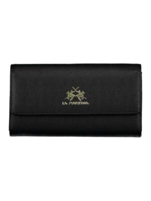 La Martina Black Polyethylene Women Wallet