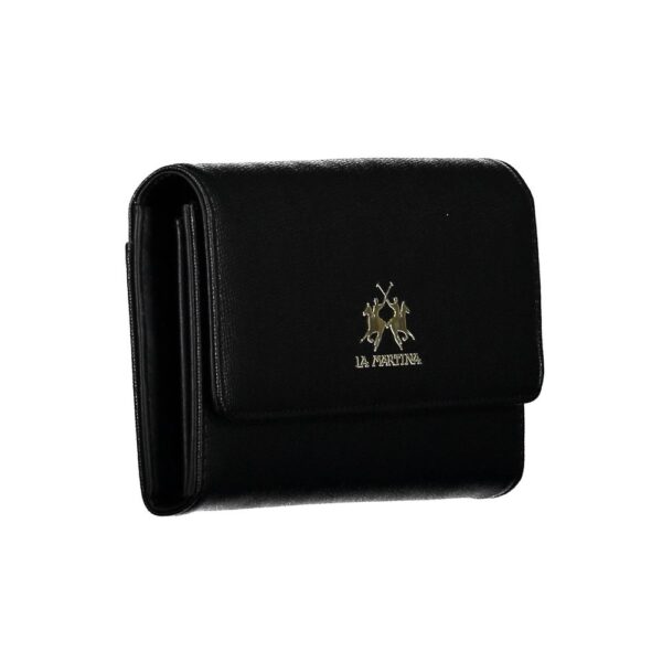 La Martina Black Polyethylene Women Wallet - Image 3