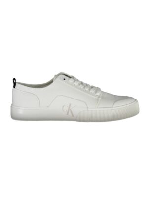Calvin Klein White Cotton Men Sneaker