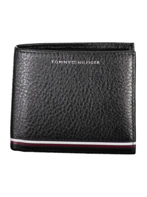 Tommy Hilfiger Black Leather Men Wallet