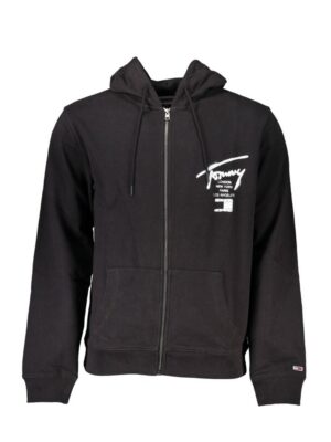 Tommy Hilfiger Black Cotton Men Sweater