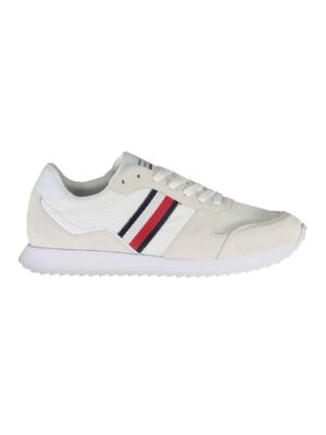 Tommy Hilfiger White Polyester Men Sneaker