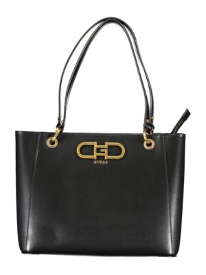 Guess Jeans Black Polyethylene Handbag