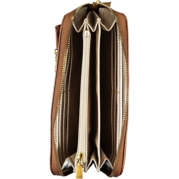 Guess Jeans Elegant Brown Zip Wallet with Multiple Compartments - Image 2