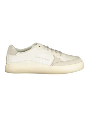 Calvin Klein Elegant White Sneakers with Contrast Accents