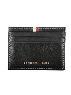 Tommy Hilfiger Black Leather Men Wallet