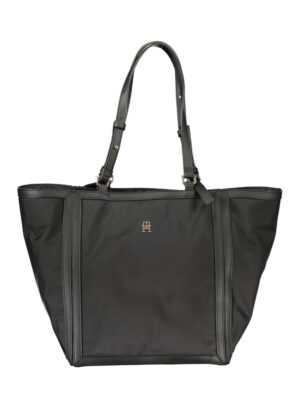 Tommy Hilfiger Black Polyester Handbag