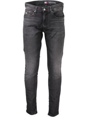 Tommy Hilfiger Black Cotton Jeans & Pant