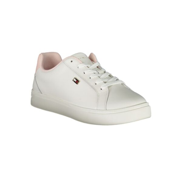 Tommy Hilfiger White Polyester Sneaker - Image 2