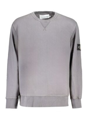 Calvin Klein Gray Cotton Men Sweater