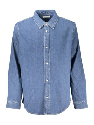 Calvin Klein Blue Cotton Men Shirt