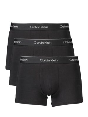 Calvin Klein Black Cotton Men Boxer Short Trio
