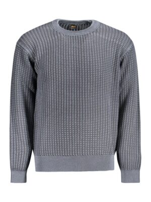 Hugo Boss Blue Cotton Men Sweater