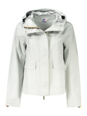 K-WAY Gray Linen Women Jacket