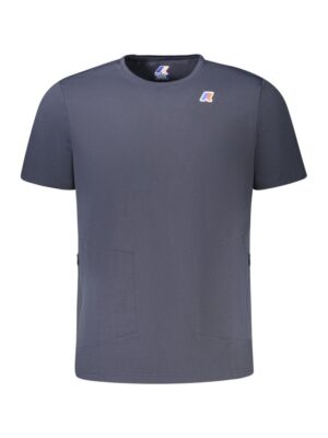 K-WAY Blue Polyester Men T-Shirt
