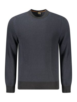 Hugo Boss Black Cotton Men Sweater