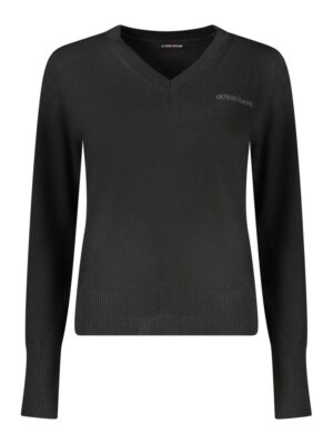 Guess Jeans Black Polyester Women Sweater