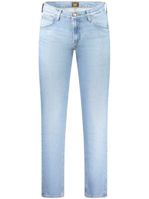 Lee Light Blue Cotton Men Jeans