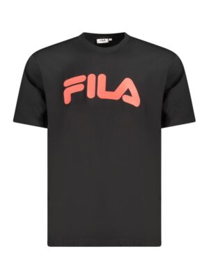 Fila Black Cotton Men T-Shirt