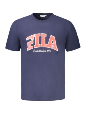 Fila Blue Cotton Men T-Shirt