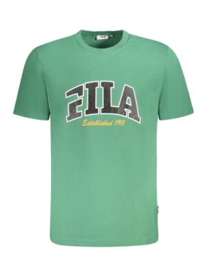 Fila Green Cotton Men T-Shirt