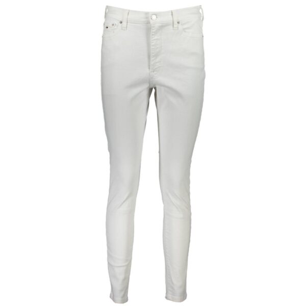 Tommy Hilfiger White Cotton Women Jeans
