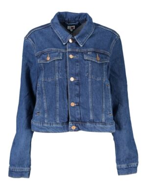 Tommy Hilfiger Blue Cotton Women Jacket