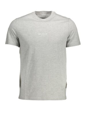 Guess Jeans Gray Cotton Men T-Shirt