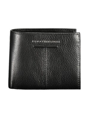 Tommy Hilfiger Black Leather Men Wallet