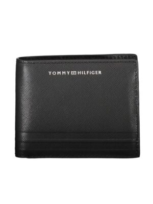 Tommy Hilfiger Black Leather Mens Wallet